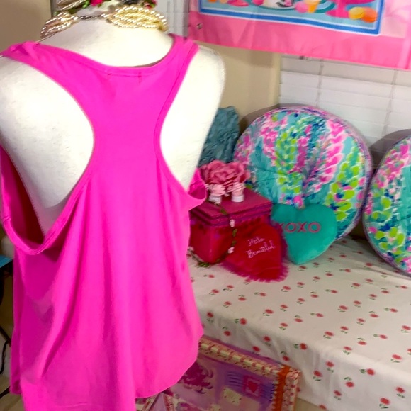 Grumpy & Gorgeous Barbie pink “Love My Bed” with silver sequin heart PJ top - Picture 4 of 8